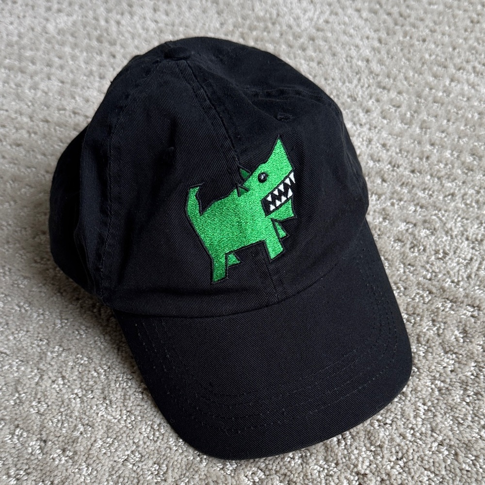 🟢 5/$25 100% Cotton Head Shots by Kc Caps Baseball Hat "West End" Green Dog